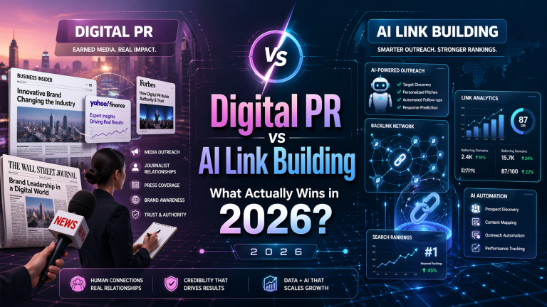 Digital PR vs AI Link Building: What Actually Wins in 2026?