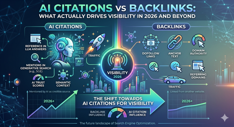 AI Citations vs Backlinks: What Actually Drives Visibility in 2026 and Beyond