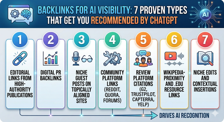 Backlinks for AI Visibility: 7 Proven Types That Get You Recommended by ChatGPT