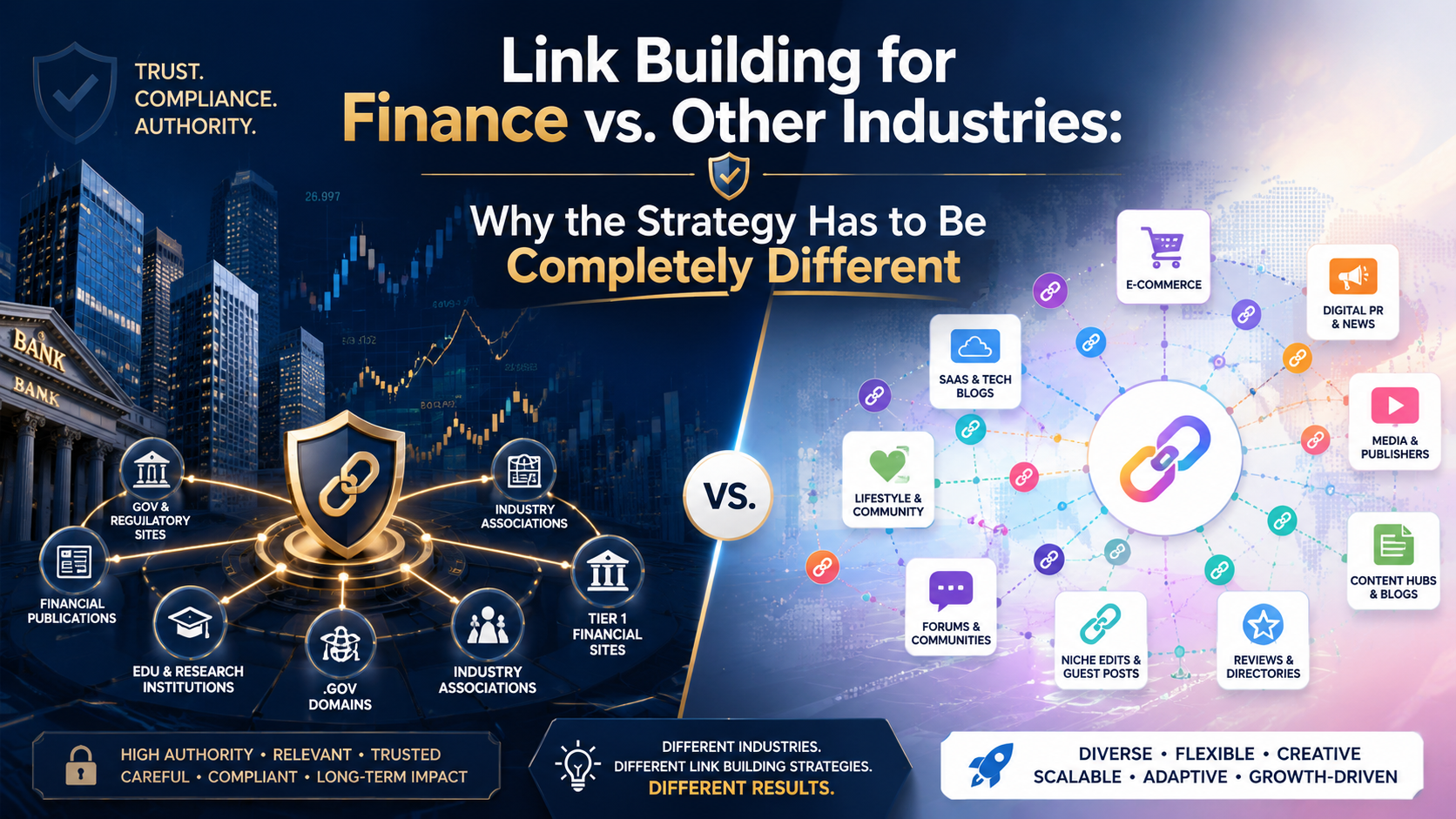 Link Building for Finance vs. Other Industries: Why the Strategy Has to Be Completely Different