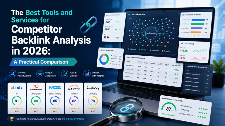 The Best Tools and Services for Competitor Backlink Analysis in 2026: A Practical Comparison