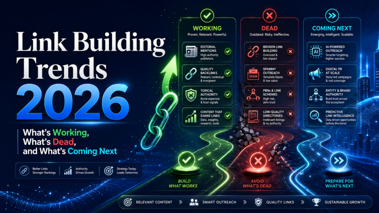 Link Building Trends 2026: What’s Working, What’s Dead, and What’s Coming Next